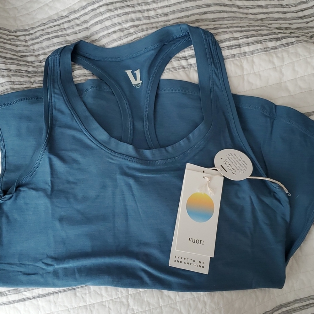 Vuori Lux Performance Tank Tide Heather